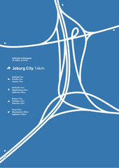 Interchange Posters | set of three | blue