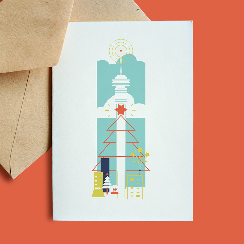 LoveJozi XMas Greeting Card | HillbrowTower